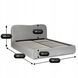 Кровать двуспальная MEBEL ELITE BRISTOL 140x200 см Серая