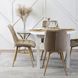 Стілець оксамитовий MEBEL ELITE RODRI Velvet Бежевий / Натуральний