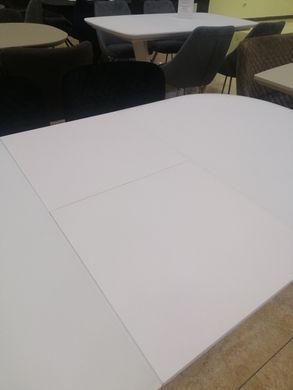 Стол раскладной TML-765-1 VETRO 120x80 Матовый Белый фотография