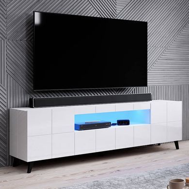 В Тумба REJA RTV Cama 184 Білий глянець фотографія