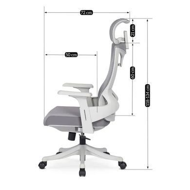 Стул офисный вращающийся MEBEL ELITE CARET 2 серый фотография