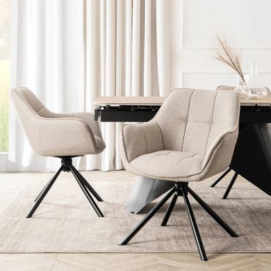 Стул поворотный MEBEL ELITE PEONY 2 Беж фотография