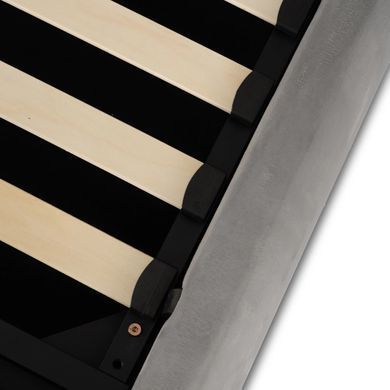 Ліжко двоспальне MEBEL ELITE BRISTOL 160x200 см Сірий фотографія
