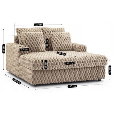 Крісло MEBEL ELITE KOBEL Коричневий фотографія
