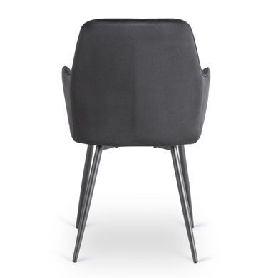 Стул бархатный MEBEL ELITE BRESSO Velvet Черный фотография