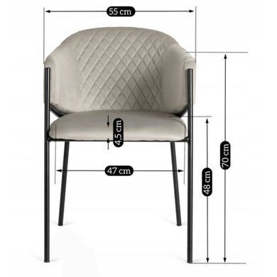 Стул MEBEL ELITE INNES 2 Серый фотография