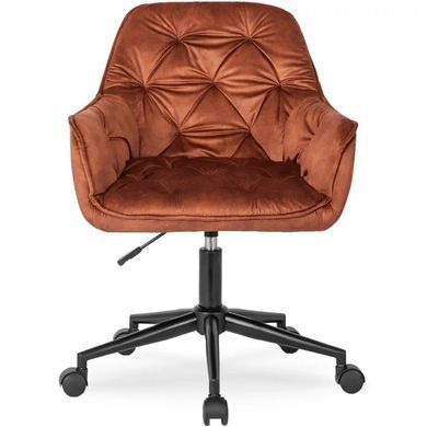 Стілець офісний поворотний оксамитовий MEBEL ELITE MILAN 2 Velvet Червоний / Чорний фотографія