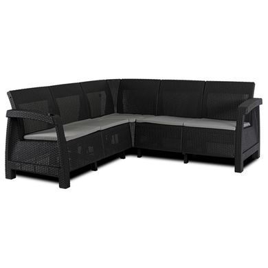 Комплект садових меблів MEBEL ELITE INDIANA Чорний