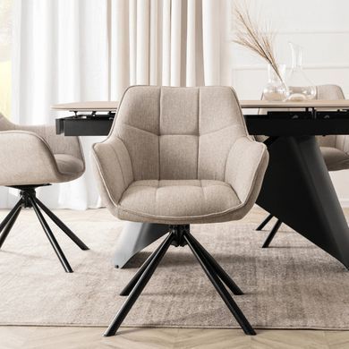 Стул поворотный MEBEL ELITE PEONY 2 Беж фотография
