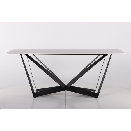 Cтол обеденный William AMF 180X80 ceramics Carrara bianco фотография