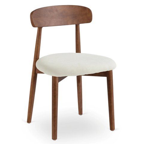 Стул MEBEL ELITE ALVIN Орех / Беж фотография