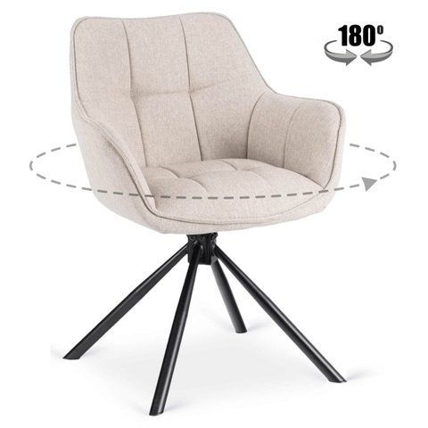 Стул поворотный MEBEL ELITE PEONY 2 Беж фотография