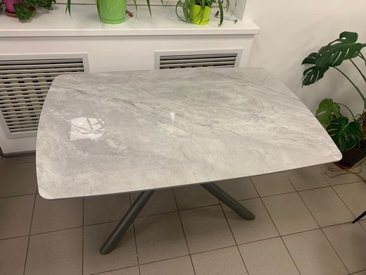 Стіл розкладний PALERMO GREY ROCK Concepto 140(200)x90 Кераміка Глянець Сірий фотографія