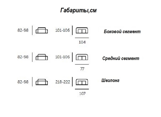 Софа-Реклайнер ДОМЕНИКО (L) Vetro Серый фотография
