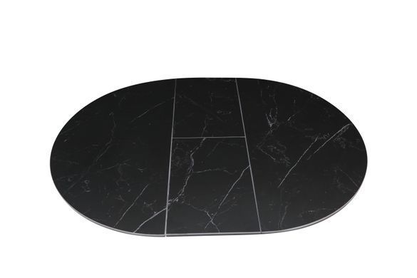 Стол раскладной GENEWA CERAMIC Intarsio 105(140)x105 черный/черный фотография