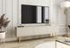 Тумба під телевізор Perfect Home Оро / Oro 3-дверна з золотими ніжками RTV175 Бежевий фотографія