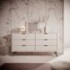 Комод Perfect Home Ланте/Lante с 6 ящиками и черными ножками 6S/163 Беж