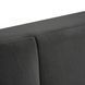 Кровать двуспальная бархатная MEBEL ELITE CROS Velvet 160x200 см Серый