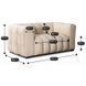 Софа MODERNO 2S MEBEL ELITE 170 см ткань Кремовый