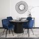 Стілець поворотний оксамитовий MEBEL ELITE LUNA Velvet Темно-синій