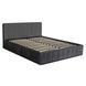 Кровать двуспальная бархатная MEBEL ELITE CROS Velvet 160x200 см Серый