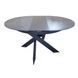 Стіл розкладний MOON BLACK MARBLE Concepto 110(140)x110 Кераміка Матовий Чорний