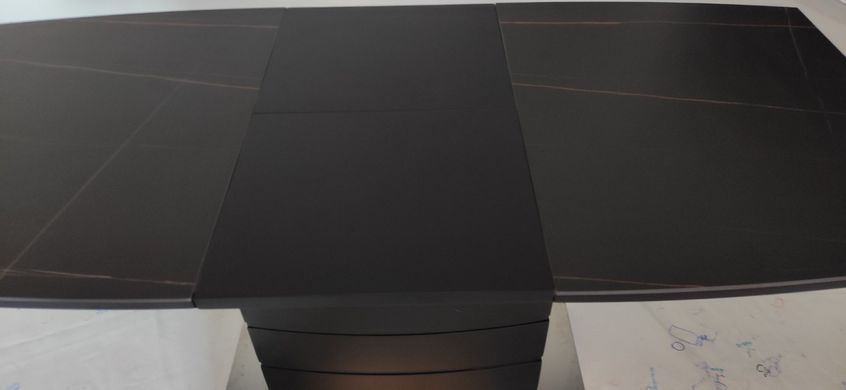 Стол раскладной TML-850 VETRO 110(150)x70 Черный Оникс фотография