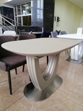 Стол раскладной TML-765-1 VETRO 120x80 Матовый Капучино фотография
