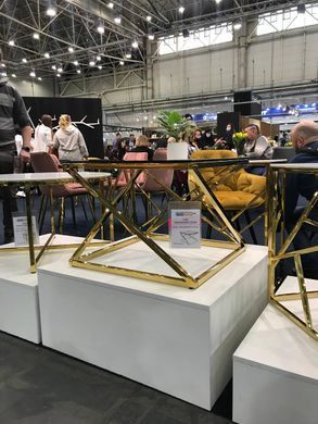 Журнальний столик LIAM Signal 60х60 Золотий фотографія