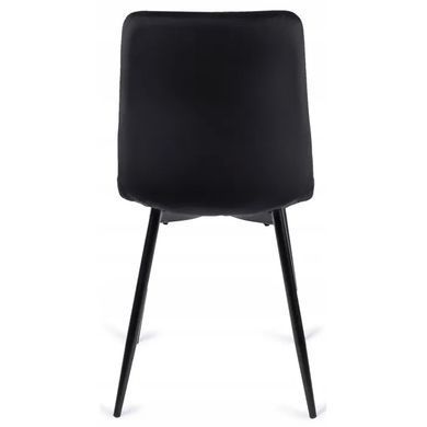 Стул бархатный MEBEL ELITE PERU Velvet, Черный фотография