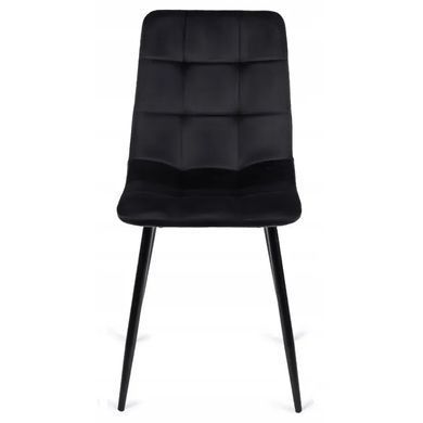 Стул бархатный MEBEL ELITE PERU Velvet, Черный фотография