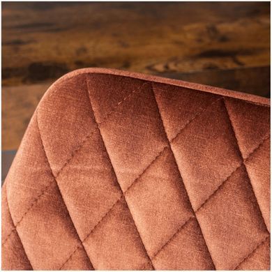 Стул бархатный MEBEL ELITE BRESSO Velvet Рыжий фотография