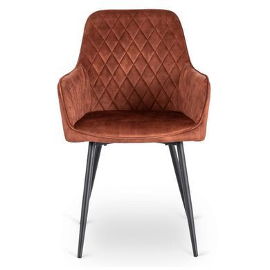 Стул бархатный MEBEL ELITE BRESSO Velvet Рыжий фотография