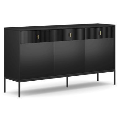 Комод MEBEL ELITE MARCOS 154 Черный фотография
