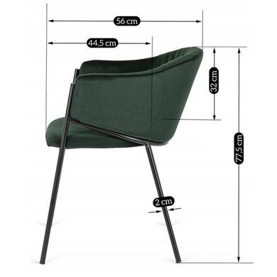 Стул MEBEL ELITE INNES 2 Зеленый фотография