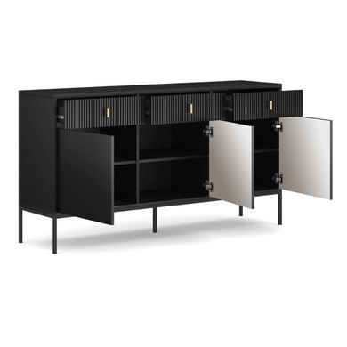 Комод MEBEL ELITE MARCOS 154 Черный фотография