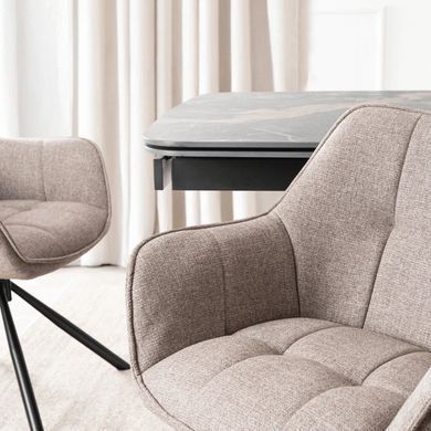 Стілець поворотний MEBEL ELITE PEONY 2 Капучино фотографія