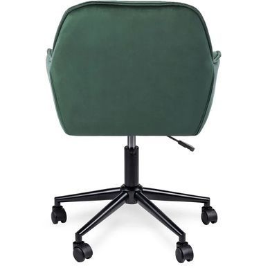 Стул офисный поворотный бархатный MEBEL ELITE MILAN 2 Velvet Зеленый / Черный фотография