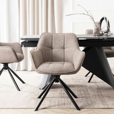 Стілець поворотний MEBEL ELITE PEONY 2 Капучино фотографія