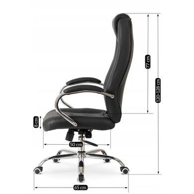 Стул офисный поворотный MEBEL ELITE MILO экокожа Черный фотография