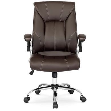 Стул офисный поворотный MEBEL ELITE SORIN экокожа Коричневый фотография
