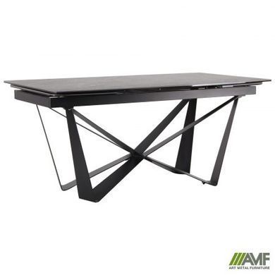 Стіл розкладний Vincent black AMF 160(240)X90 сeramics Calacatta nero фотографія