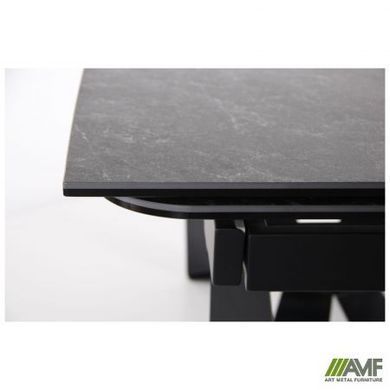 Стіл розкладний Vincent black AMF 160(240)X90 сeramics Calacatta nero фотографія