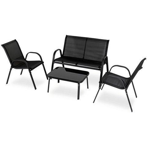 Комплект садовой мебели MEBEL ELITE MINNESOTA Черный