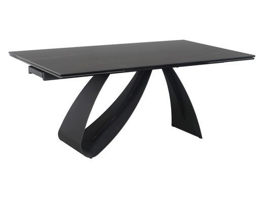 Стіл Обідній DIUNA CERAMIC Signal CERAMIC SAHARA NOIR 160(240)X90 Чорна Сахара Нуар / Чорний мат фотографія