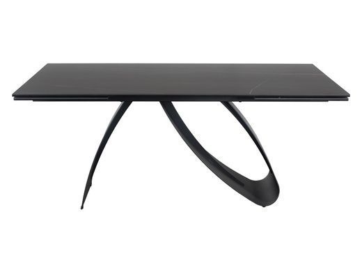 Стіл Обідній DIUNA CERAMIC Signal CERAMIC SAHARA NOIR 160(240)X90 Чорна Сахара Нуар / Чорний мат фотографія