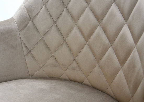 Крісло VENICE Velvet Intarsio Темно-Бежевий фотографія