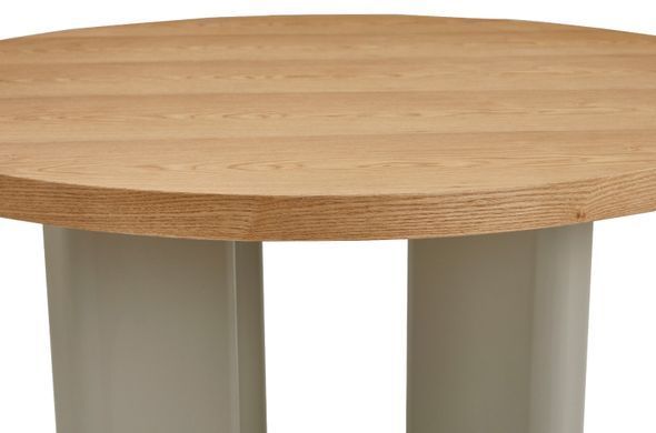 Стіл шпоноване МДФ Амбра TM-235 VETRO 120x120 ясень + теплий пісок фотографія