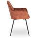 Стул бархатный MEBEL ELITE BRESSO Velvet Рыжий