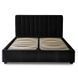 Ліжко двоспальне оксамитове 160x200 MEBEL ELITE MARI Velvet Чорний